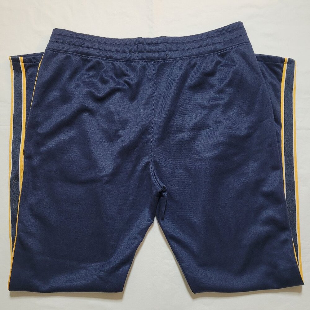 Hollister Mens Navy Track Pants Yellow Side Stripe Athletic Joggers Large Y2K - Picture 9 of 9